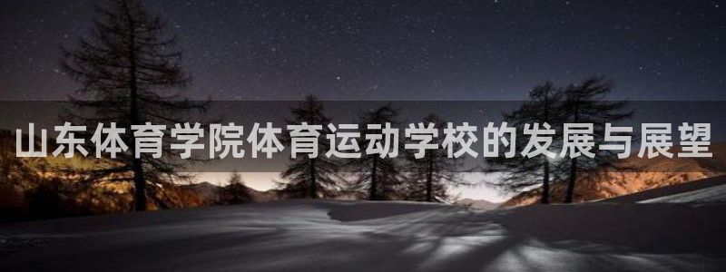 Vsport体育官网：山东体育学院体育运动学校的发展与展望